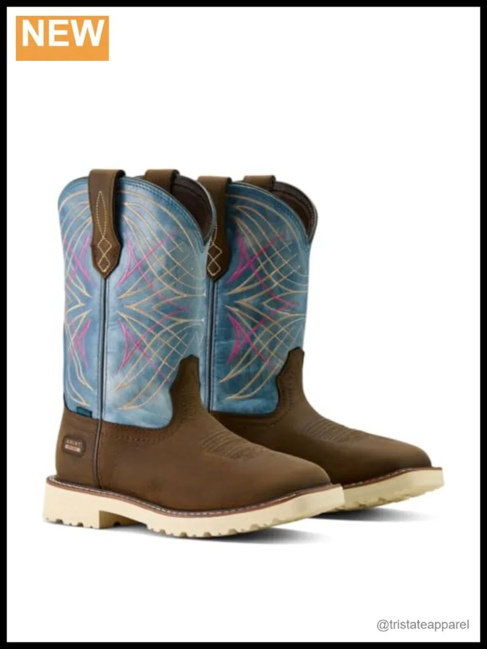 Ariat Women's Activator Waterproof Wide Square Toe Work Boot